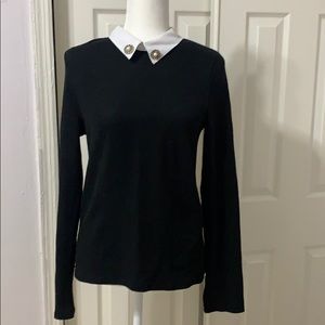 Zara top with a collar